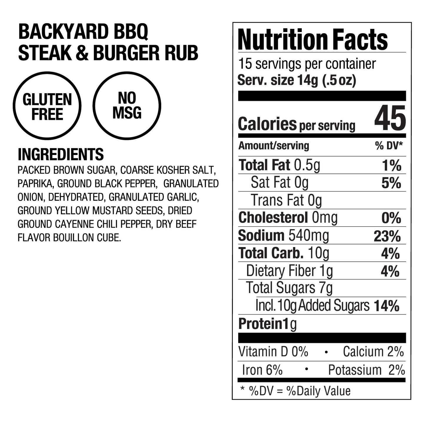 Backyard BBQ Steak & Burger Rub