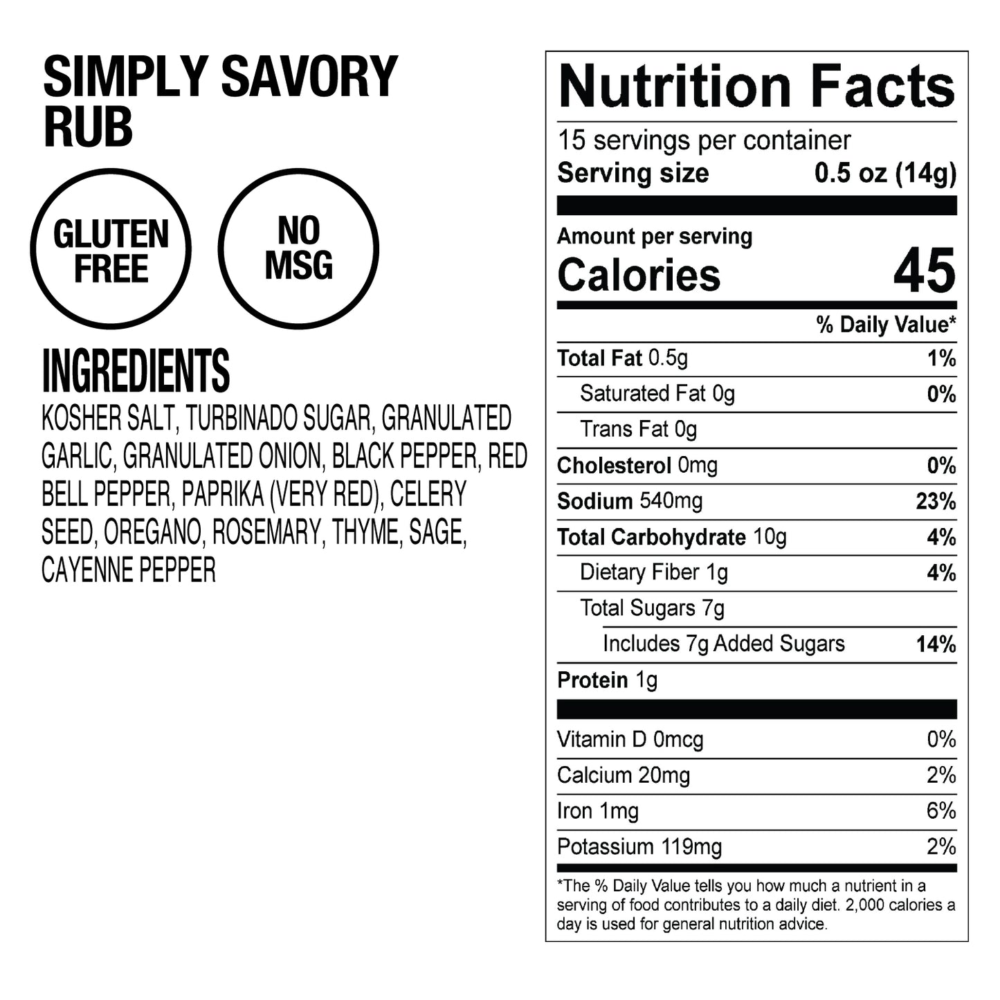 Simply Savory Rub
