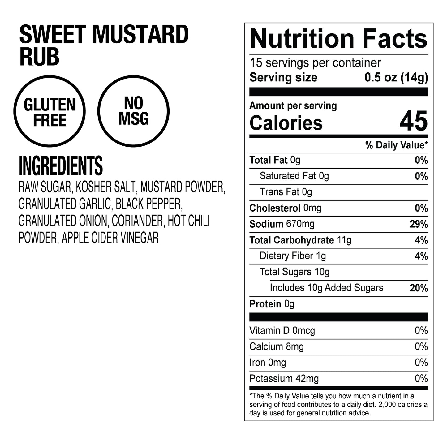 Sweet Mustard Rub